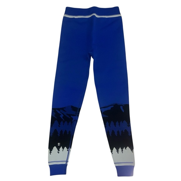 NWOT Sweaty Betty Ski Base Layer Leggings Blue Mountain Jacquard XL X-Large - Picture 8 of 12